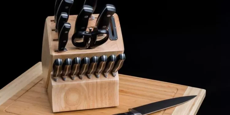 Messerblock säubern